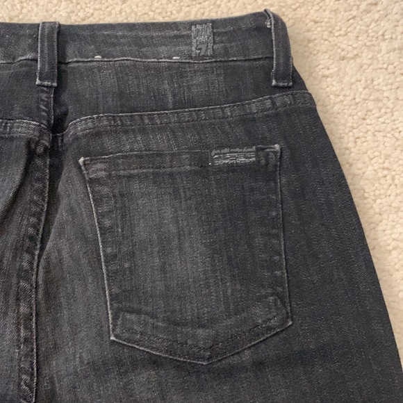 7 for all Mankind Black High Waisted Skinny Jeans, size 26 - Picture 3 of 5